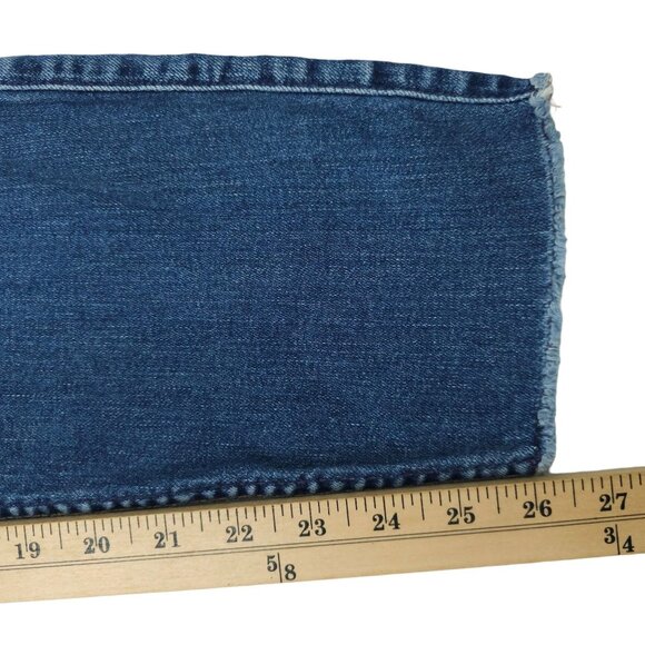 7 For All Mankind The Ankle Skinny Stretch Denim Womens 29 Raw Hem Jeans SFAMK - Picture 14 of 14